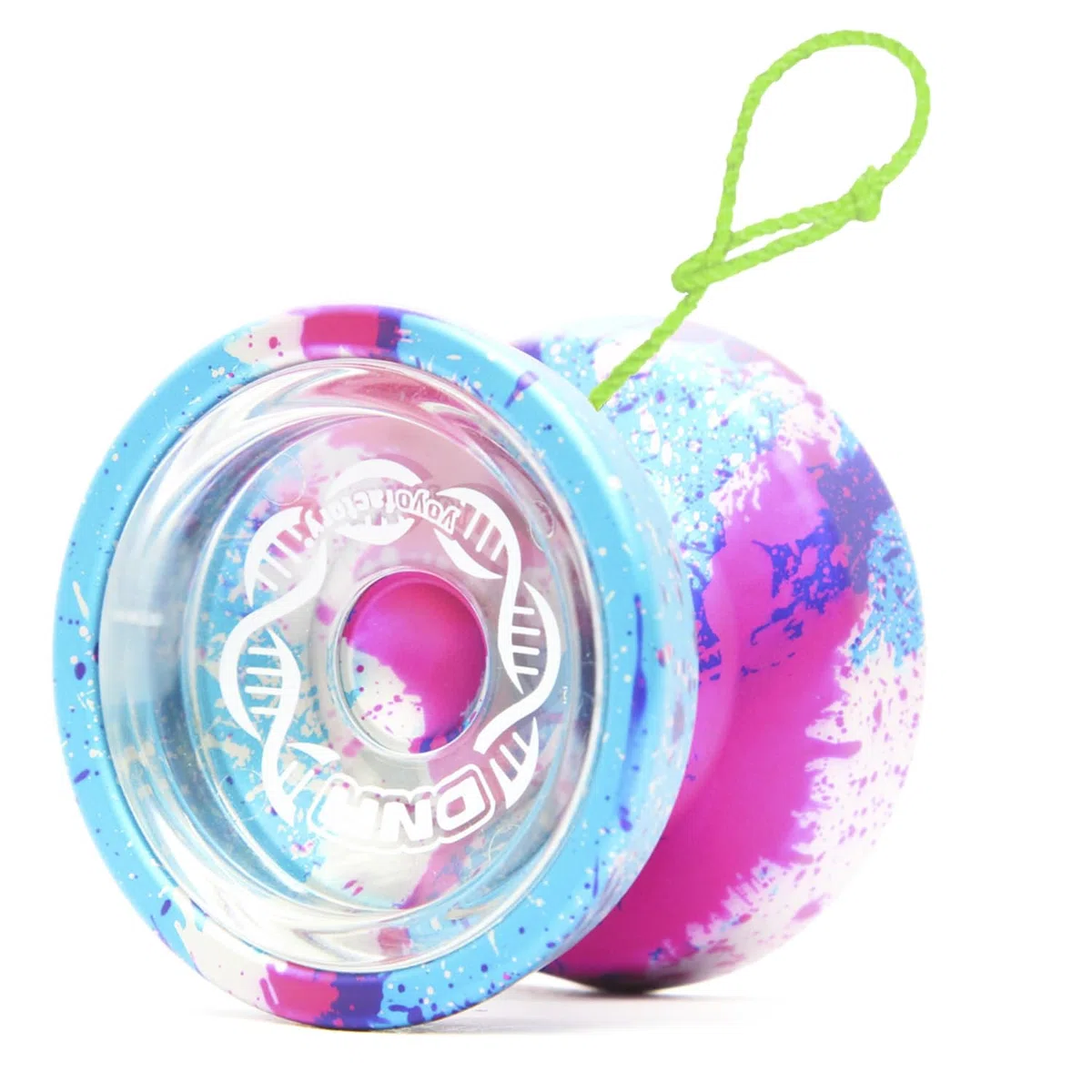 YoYo Factory DNA Jo jo – Metall Profi JoJo mit Leerlauf und Kugellager – Yoyo für DNA-Tricks – Spielzeug für Kinder & Erwachsene - Galaxy