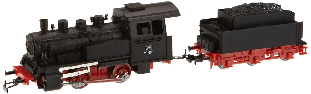 Piko 50501 - H0 Dampflok mit Schlepptender, Schwarz