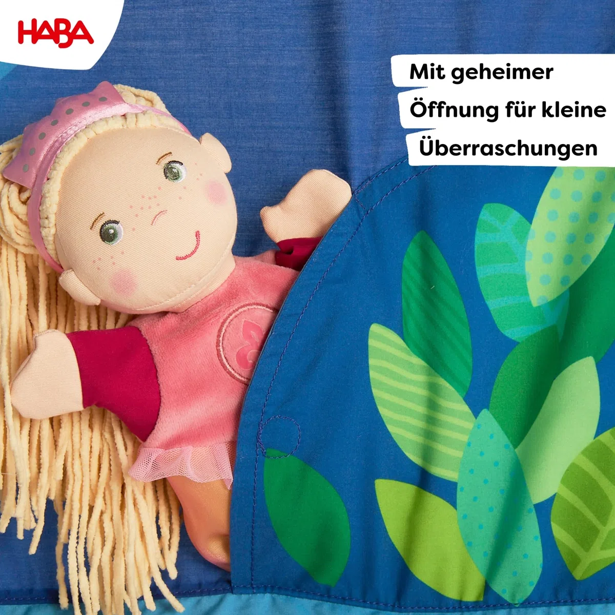 HABA Türtheater – Flexibles Kasperletheater mit Teleskopstange, einfache Befestigung im Türrahmen, Puppentheater ab 3 Jahren – 2011845001