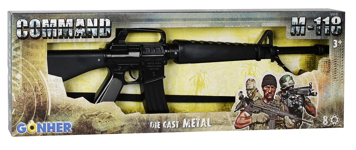 Gonher M-118 Gewehr 8-Schuss, Schwarz