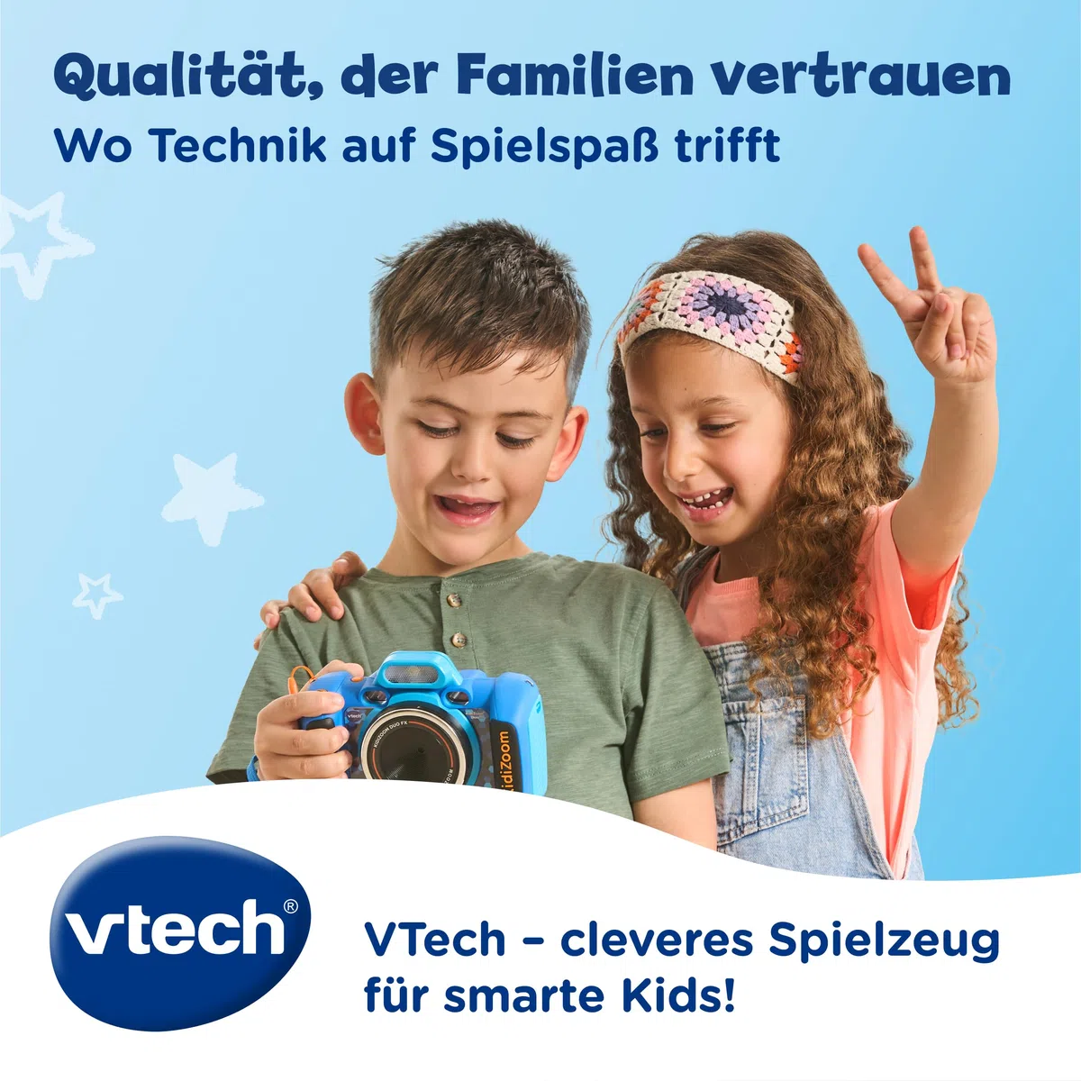 VTech KidiZoom Duo FX - Digitalkamera für Kinder mit Doppellinse