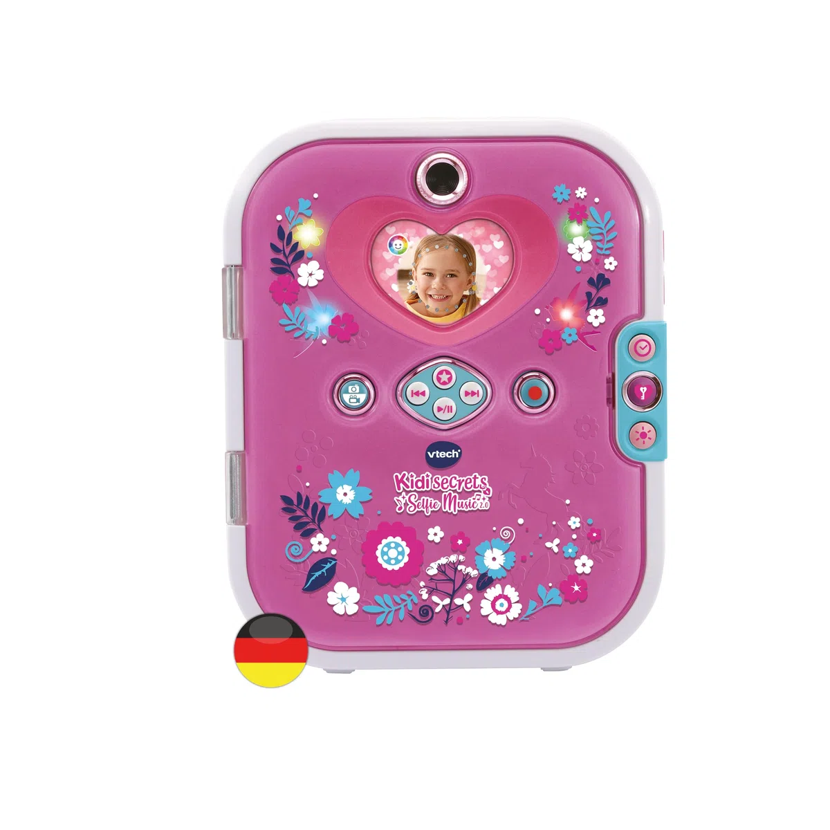 VTech Kidisecrets Selfie Music 2.0 - Kindertagebuch mit 2 Kameras