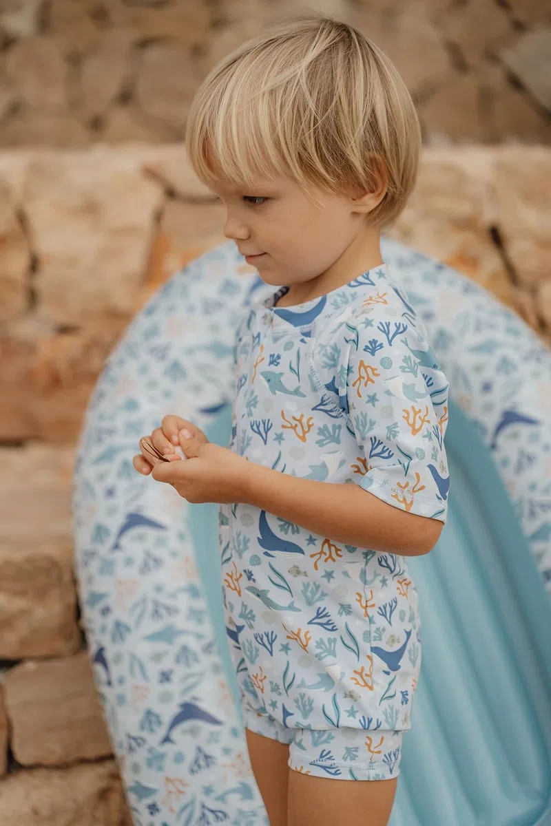 Little Dutch Boot aufblasbar für Kinder - Ocean Dreams blau
