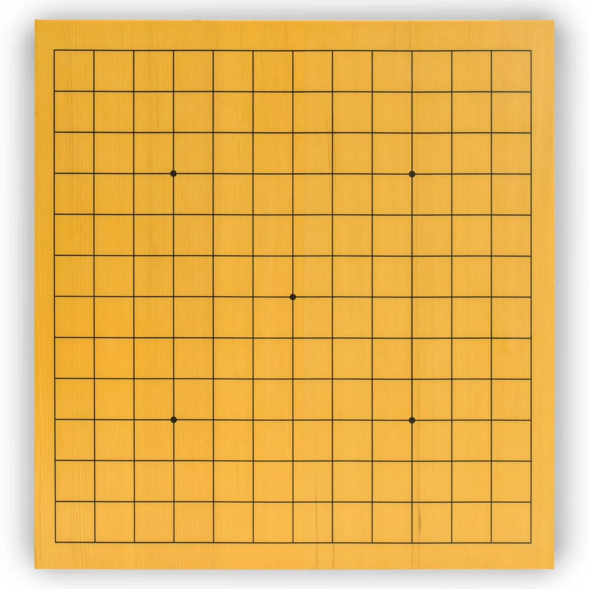 Yellow Mountain Imports Shin Kaya Beginner's Reversible 13x13 / 9x9 Go Game Set Board (2cm) with Double Convex Melamine Stones - Classic Strategy Board Game (Baduk/Weiqi)