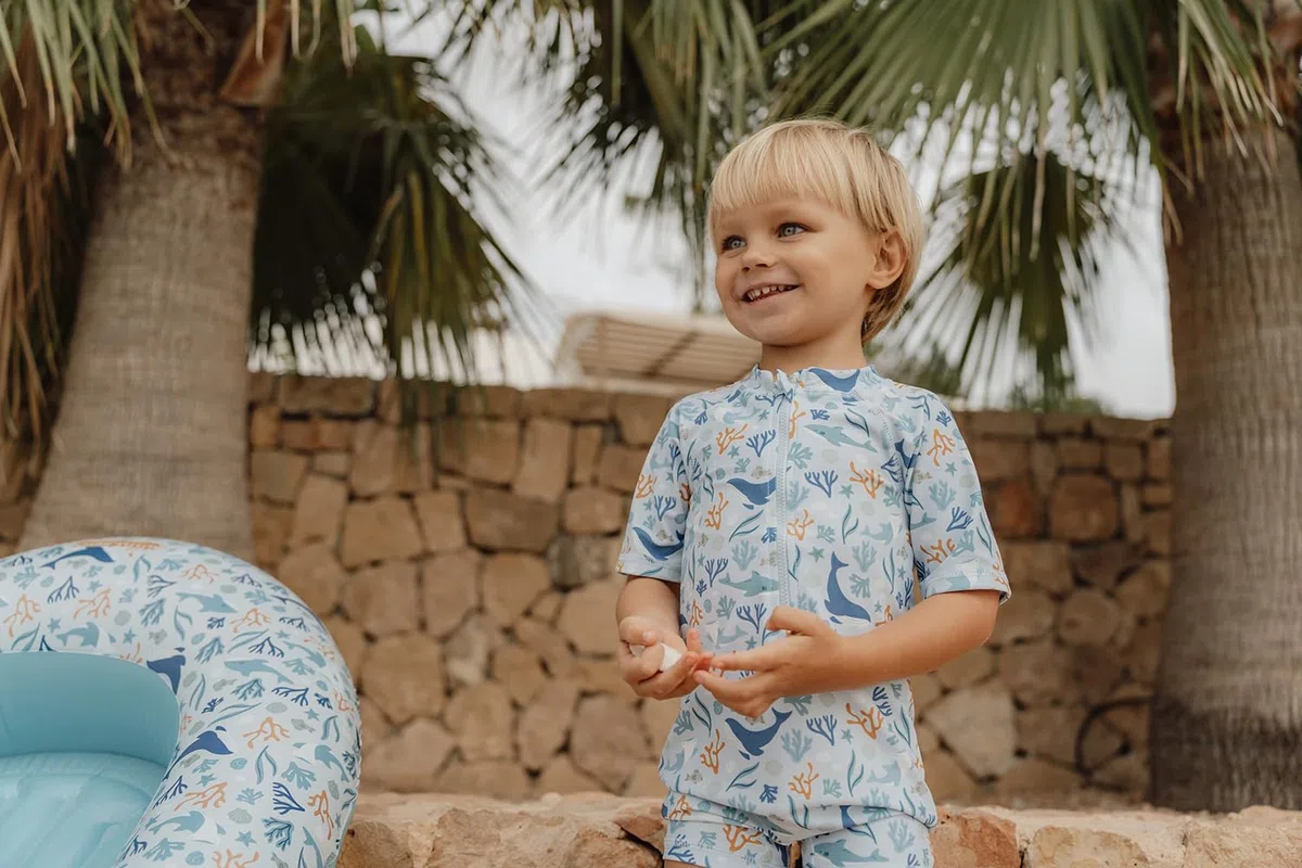 Little Dutch Boot aufblasbar für Kinder - Ocean Dreams blau