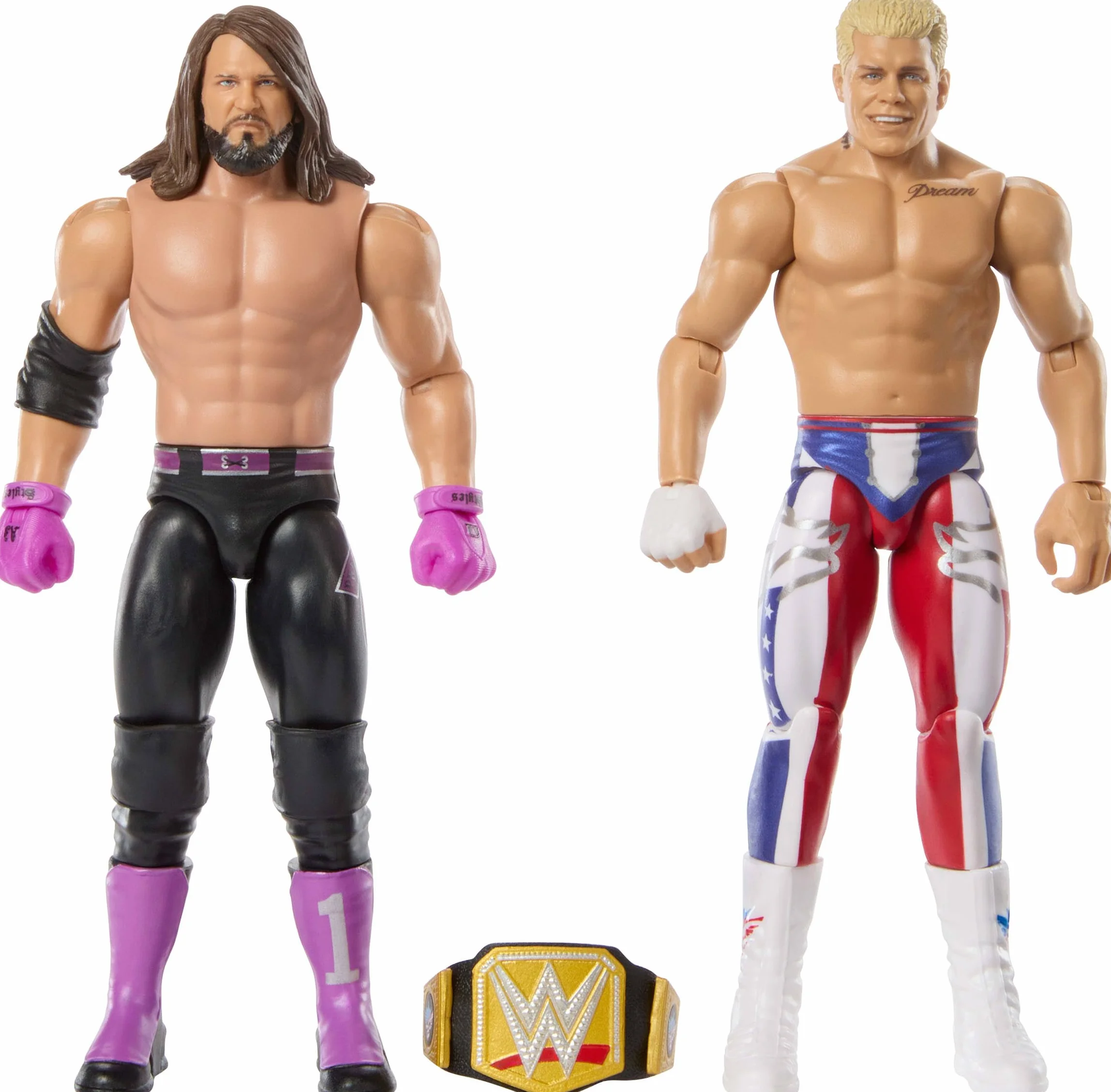 Mattel WWE Main Event Cody Rhodes & AJ Styles
