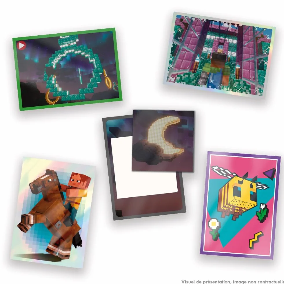 Panini Minecraft 004739BOX36F 3 Aufkleber 15EME Birthday Box mit 36 Taschen