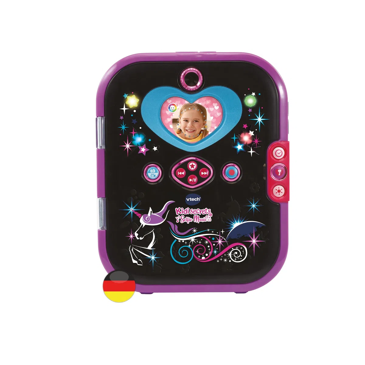 VTech Kidisecrets Selfie Music 2.0 Kindertagebuch mit 2 Kameras