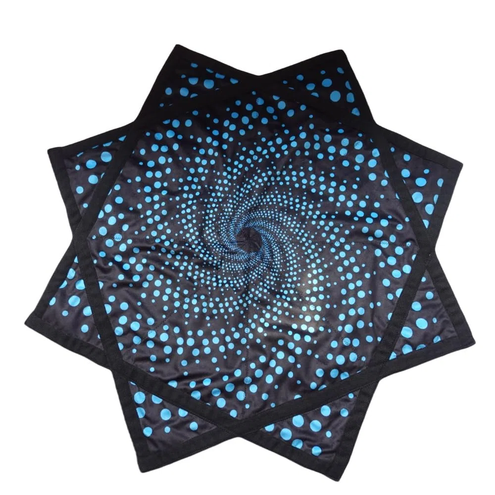 Flowstar Anfänger Flow Star Spinning Tuch Einfach drehen Seitendruck Jonglieren und Geschicklichkeit Spielzeug Fingerspitze Drehen Flow Spielzeug Dapo Star (Style-2)