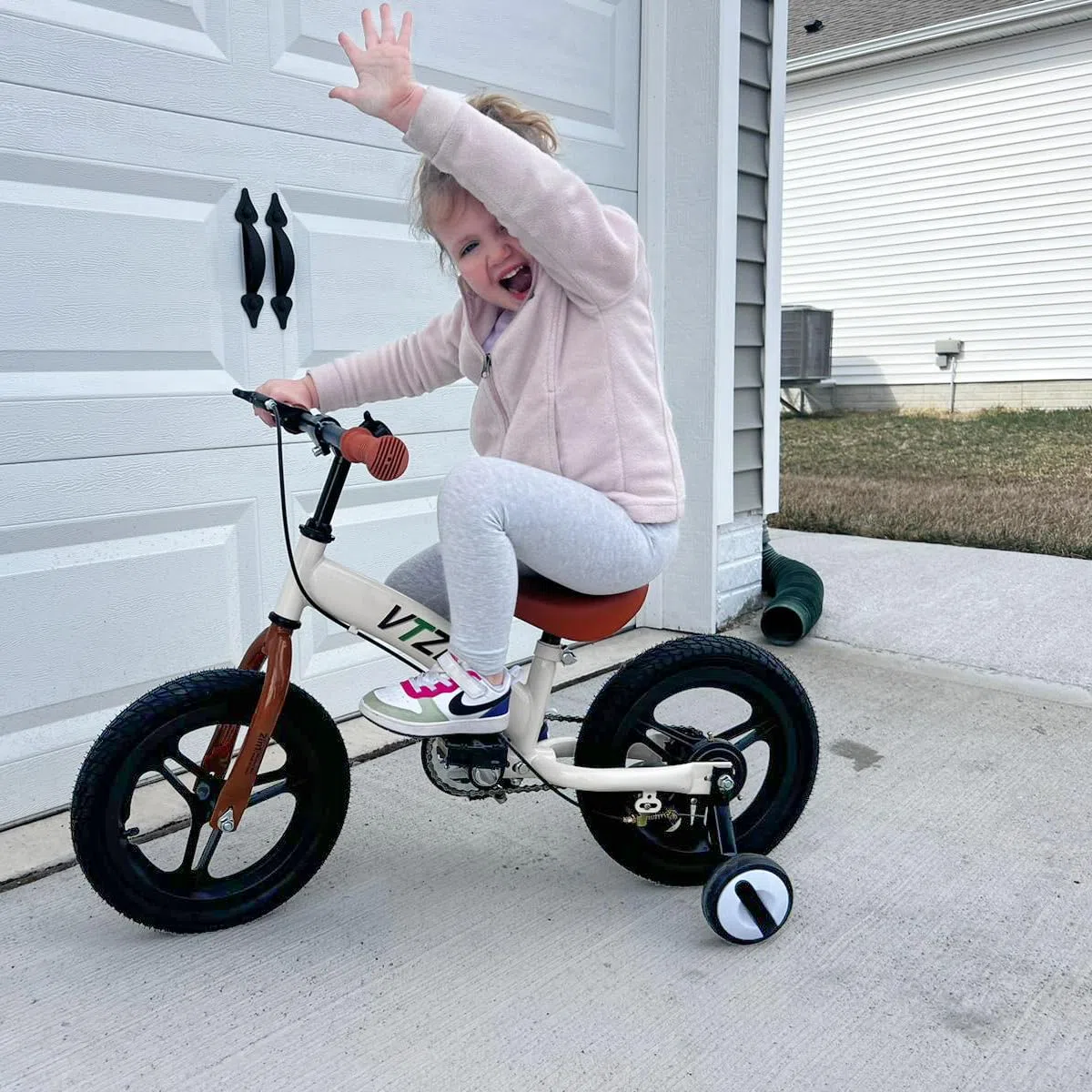 Laufrad 2 in 1 Kinderfahrrad für Kinder ab 2 3 4 5 6 7 Jahre,mit Bremse Stützräder Pedalen,12 14 16 Zoll Kinderlaufrad