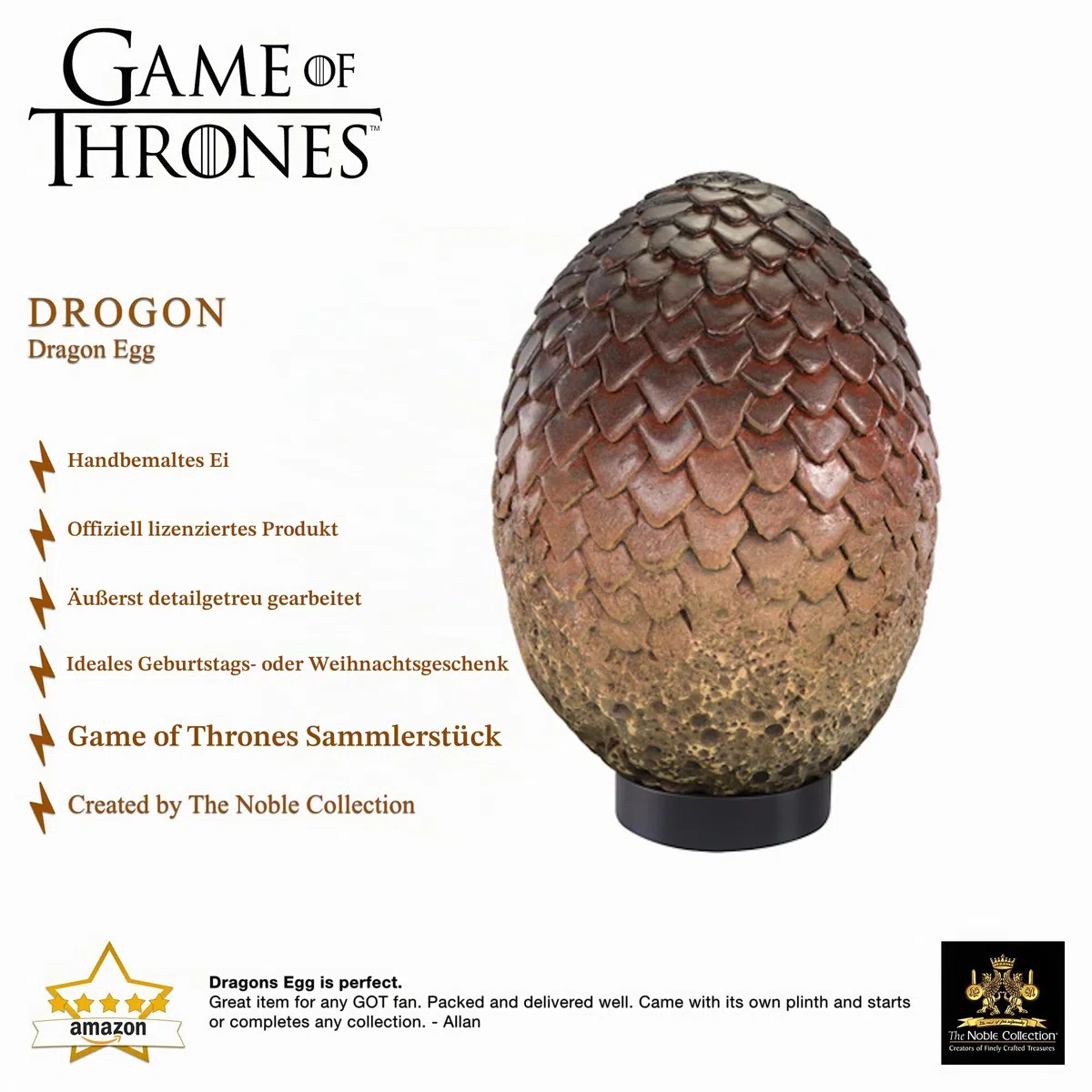 The Noble Collection NN0030 Game of Thrones Drogon Ei