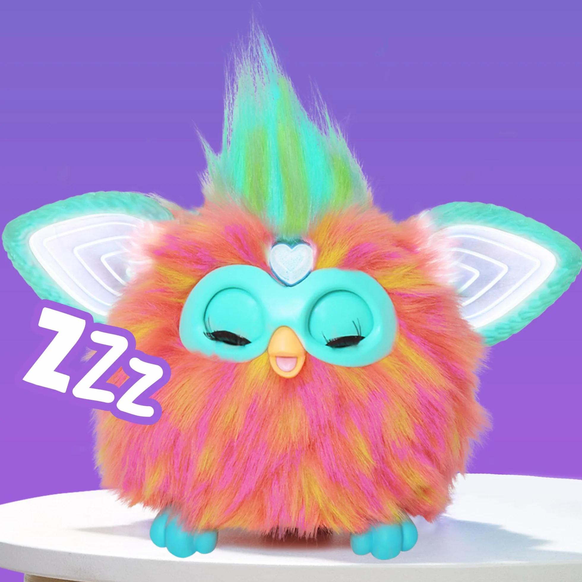 Furby Koralle, interaktives Plüschspielzeug, italienische Version