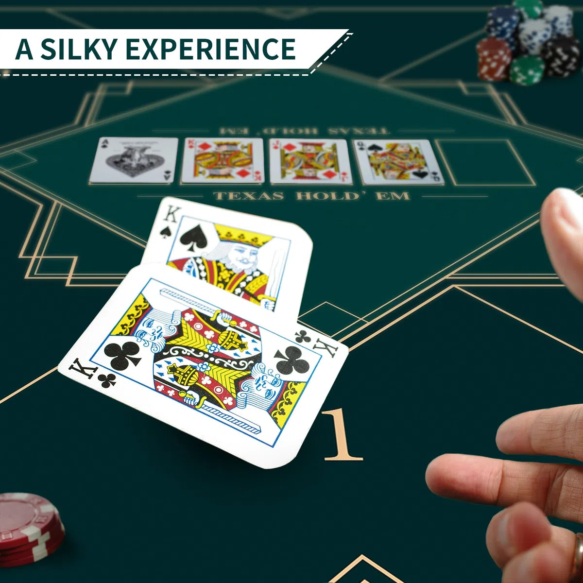 LaiEr 60/80/100/120/140/160cm Quadratische Poker Matte Texas Hold'em Poker Gummimatte Poker Topper für Tische Faltbare Tragbare Poker Tischplatte Layoutw für Poker Spiele Blackjack Casino(140 * 140cm)