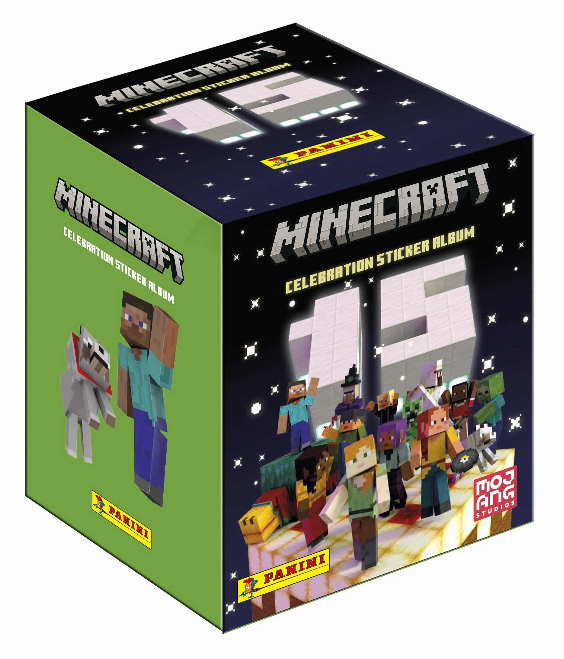 Panini Minecraft 004739BOX36F 3 Aufkleber 15EME Birthday Box mit 36 Taschen