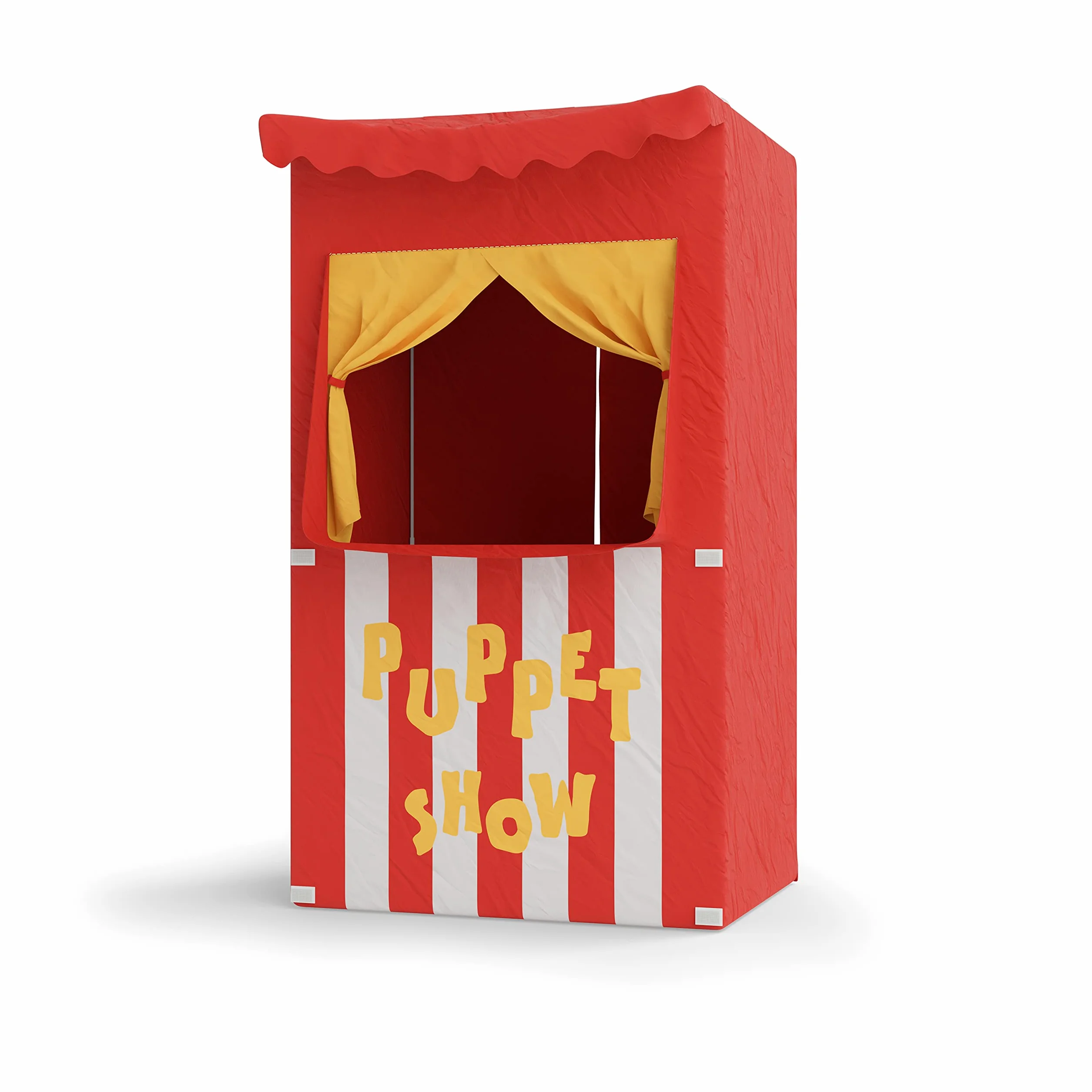 Puppentheater für Kinder, wendbar, kleines Zelt, 120 x 70 x 50 cm, Rot, für Innen- und Außenbereich