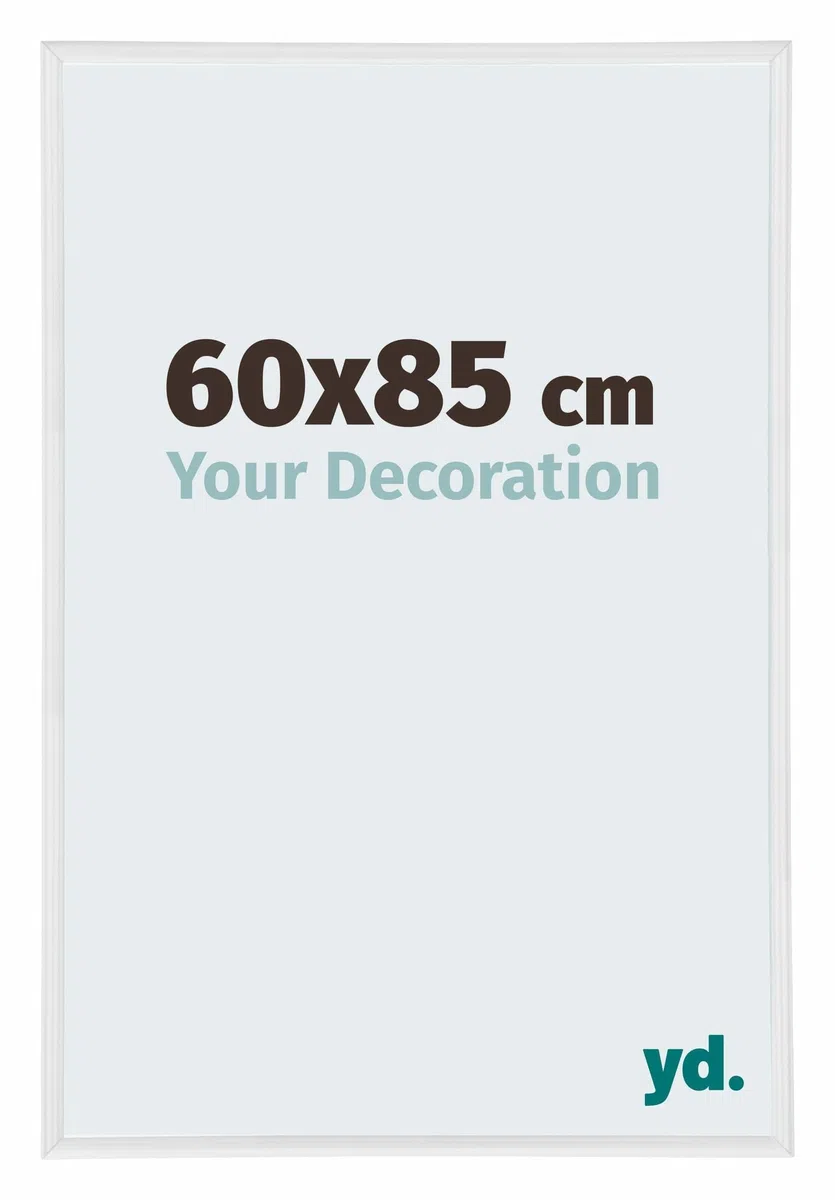 yd. Your Decoration - Puzzlerahmen 60.0x85 cm - Weiß Hochglanz - Puzzlerahmen 1500-2000 Teile - Kunststoff Bilderrahmen - Annecy