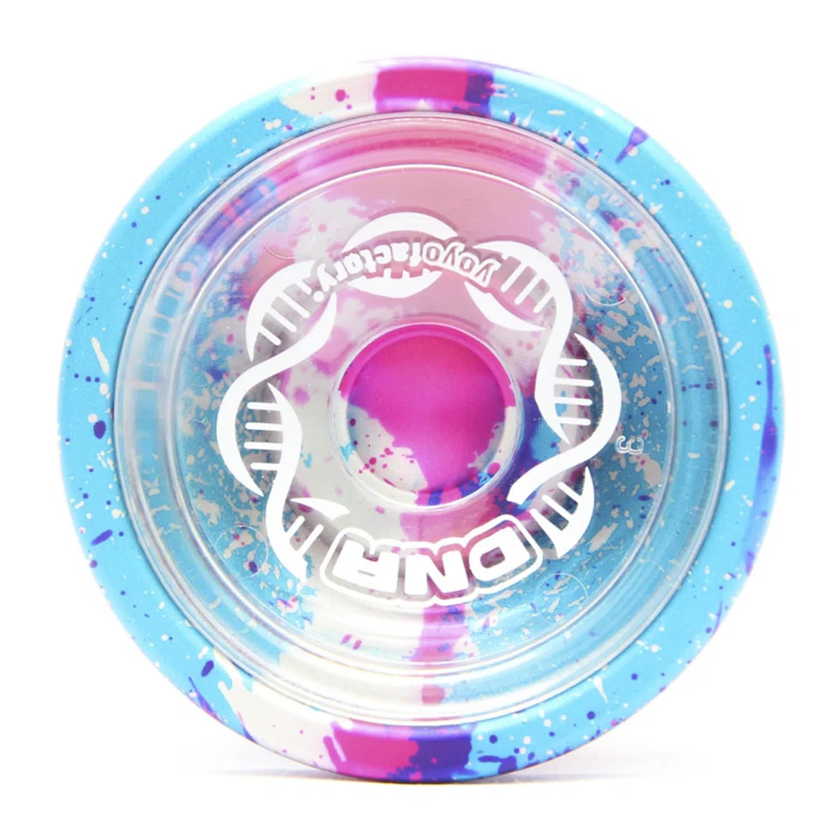 YoYo Factory DNA Jo jo – Metall Profi JoJo mit Leerlauf und Kugellager – Yoyo für DNA-Tricks – Spielzeug für Kinder & Erwachsene - Galaxy