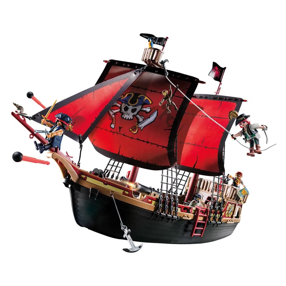 PLAYMOBIL Pirates 70411 Totenkopf-Kampfschiff, Ab 5 Jahren [Exklusiv bei Amazon]