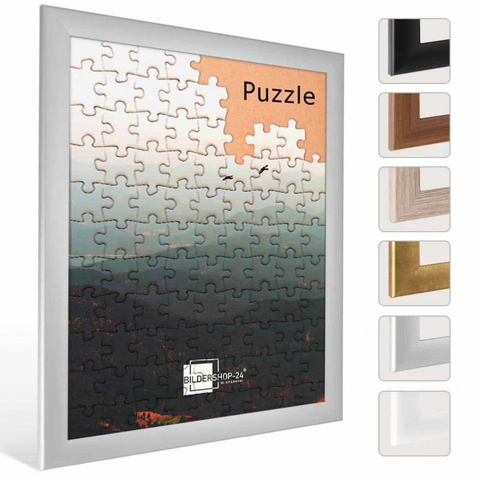 Puzzlerahmen Corona Mattsilber 33x95cm 95x33cm (ca. 500-1000 Teile)