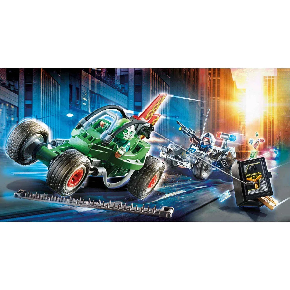 PLAYMOBIL City Action 70577 Polizei-Kart: Verfolgung des Tresorräubers, Für Kinder von 4-10 Jahre