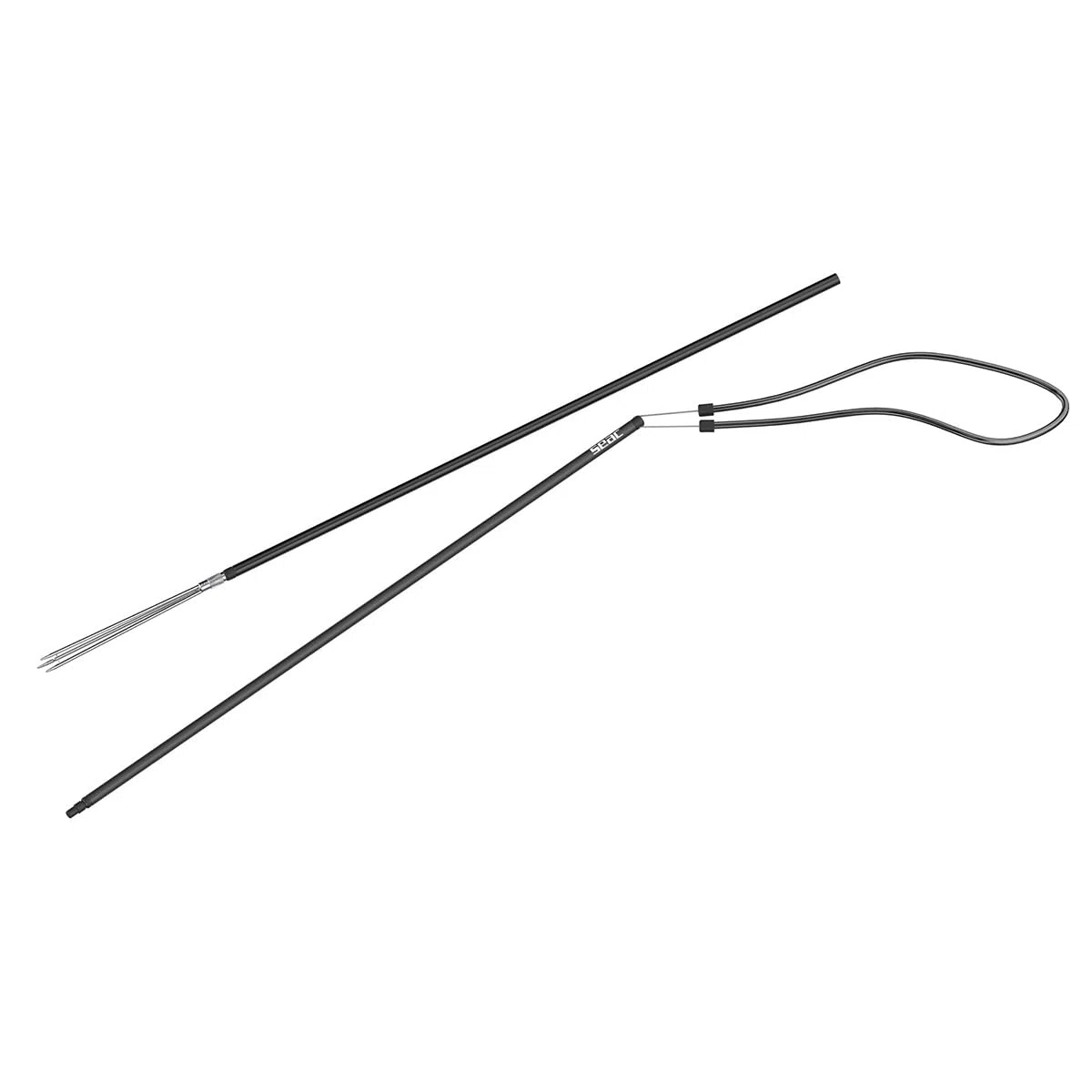 SEAC Pole Spear, Harpunenspeer 160 cm lang und 14 cm im Durchmesser. Paralyzer 3 Spitzen, Gummiband und Tragetasche inklusive