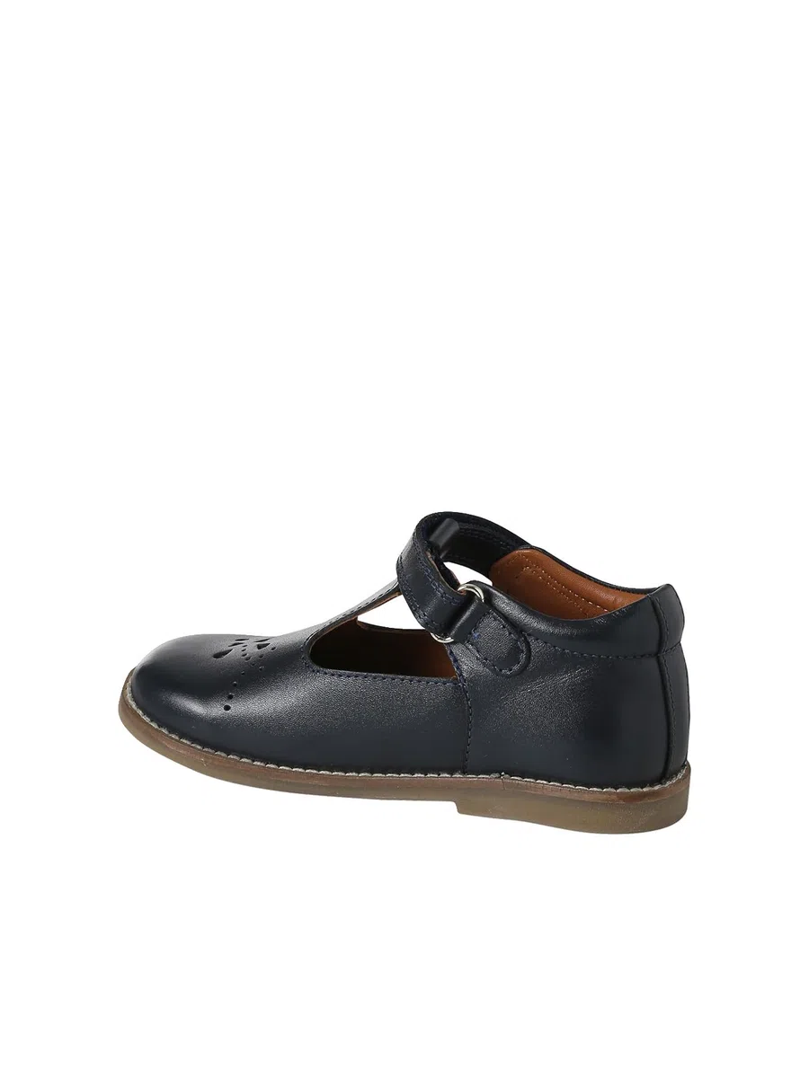 Vertbaudet Spangenschuhe aus Leder Mädchen, Klett