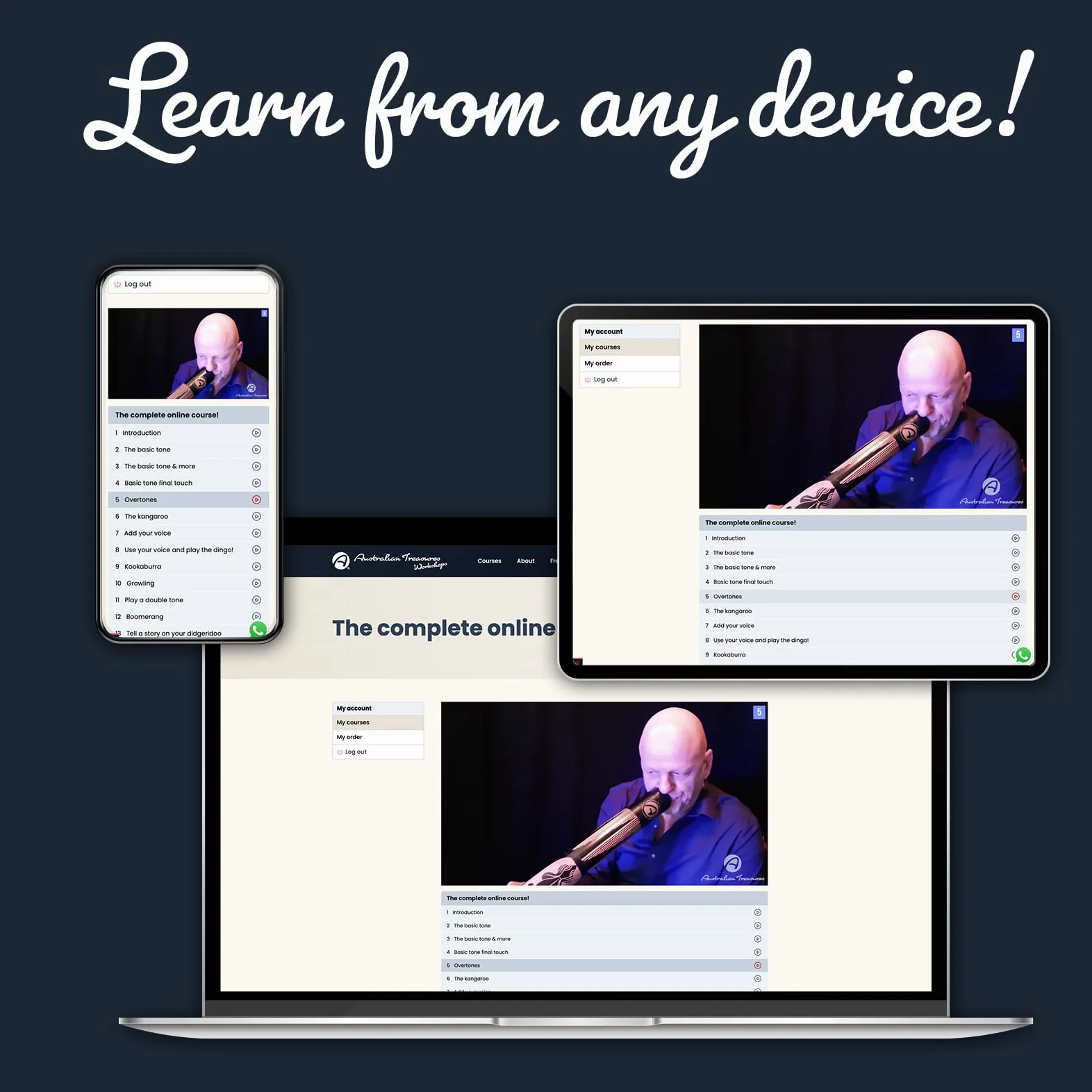 Didgeridoo Spielen und Zirkularatmung Lernen - Komplett Online - Der Ultimative E-Learning-Kurs für Anfänger
