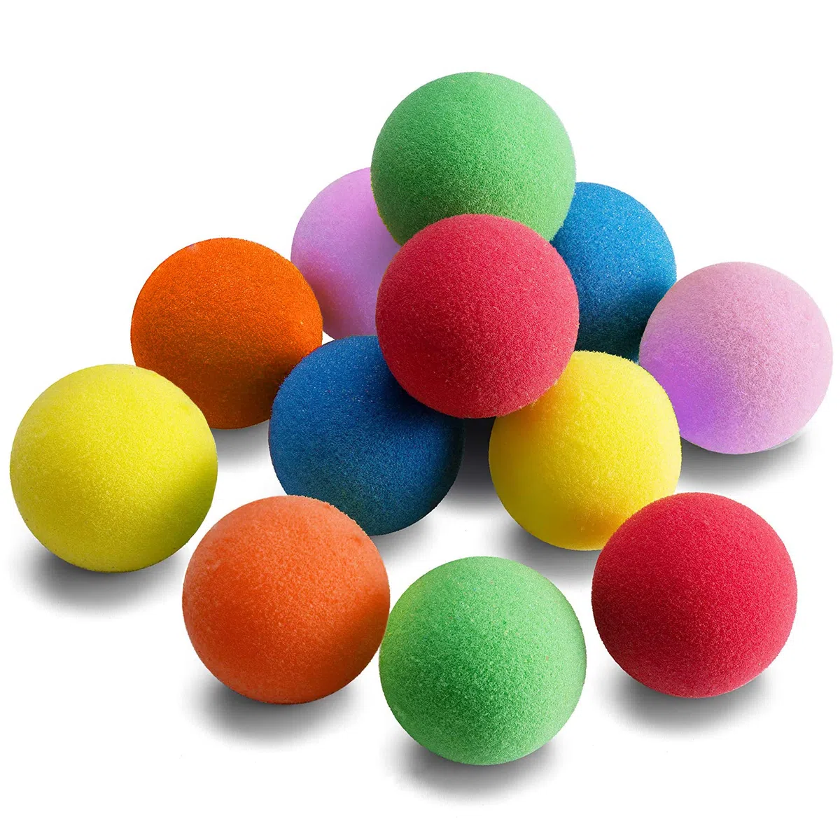 12 Stück weiche Schaumstoffbälle – leichte Mini-Spielbälle für sicheren Spielspaß im Innenbereich – lebendige Bälle Gastgeschenke für Jungen und Mädchen