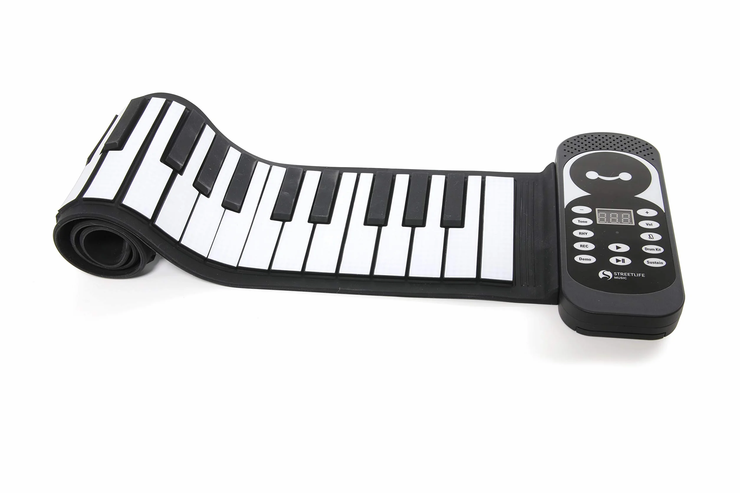 modernes elektronisches Roll Piano 49 Tasten schwarz