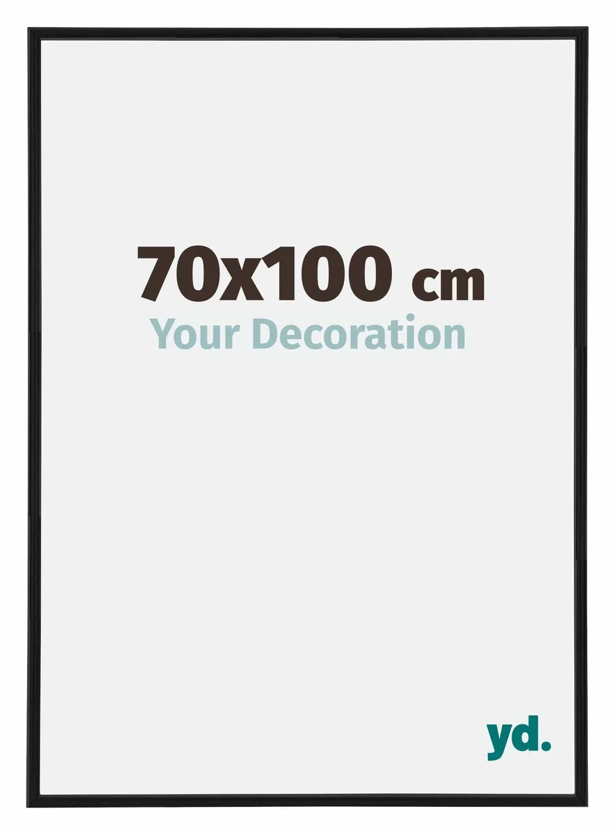 yd. Your Decoration - Puzzlerahmen 70x100 cm - Schwarz Matt - Puzzlerahmen 1500-2000 Teile - Kunststoff Bilderrahmen - Annecy