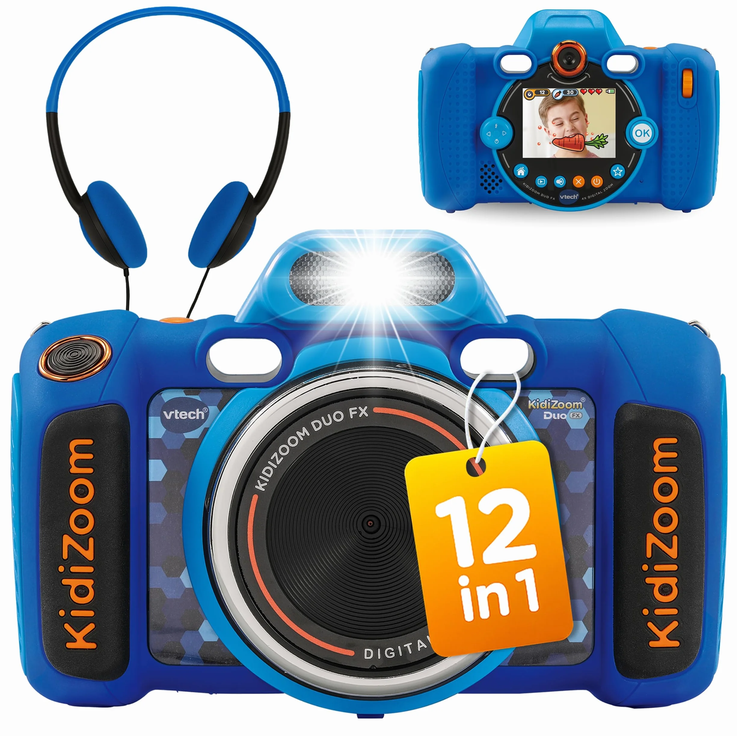 VTech KidiZoom Duo FX - Digitalkamera für Kinder mit Doppellinse