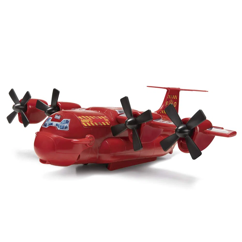 Micro Machines Spielzeugautos Feuerwehr Fracht Flugzeug Spielset mit 1 exklusiven Fahrzeug - Micromachines Spielzeugautosammlung