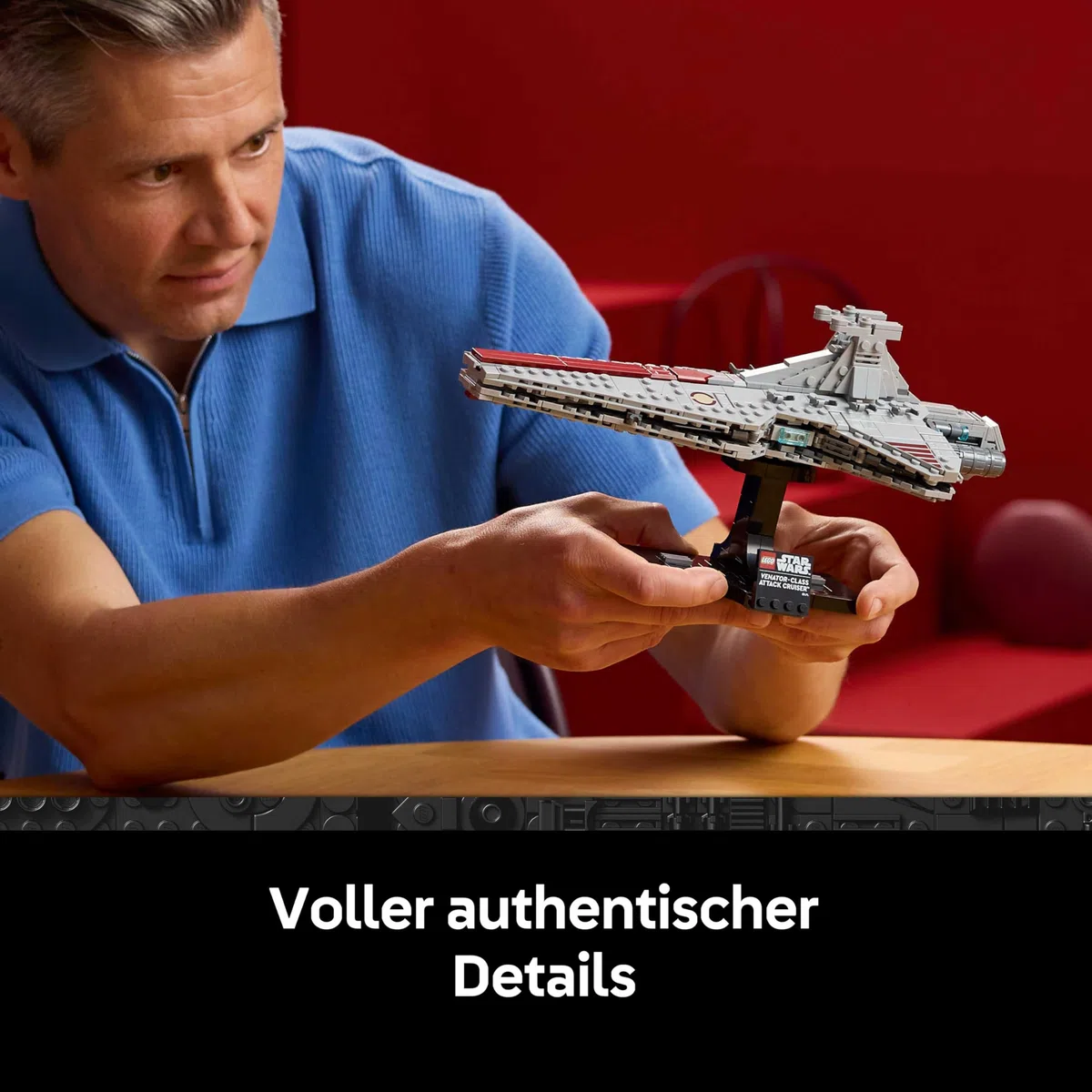 LEGO Star Wars 75441 Angriffskreuzer der Venator-Klasse - Modellbau-Set des republikanischen Kriegsschiffs für Erwachsene - Deko für Wohnzimmer & Regal - Geschenk für Fans von Die Rache der Sith