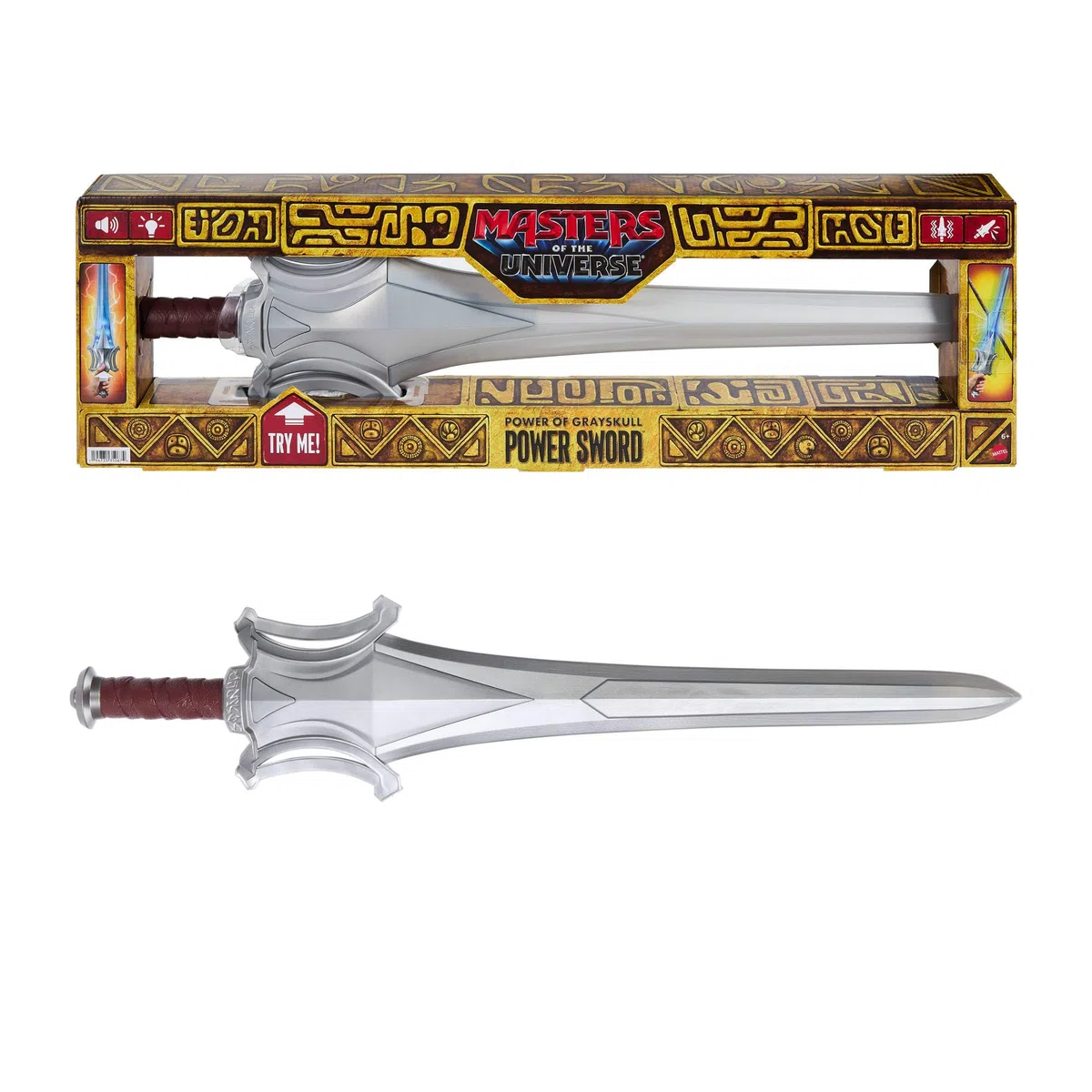 Masters of the Universe Film 2026, He-Man Schwert der Macht mit Leucht-, Geräusch- und Vibrationseffekten, Rollenspielzeug ca. 70 cm, JNN36