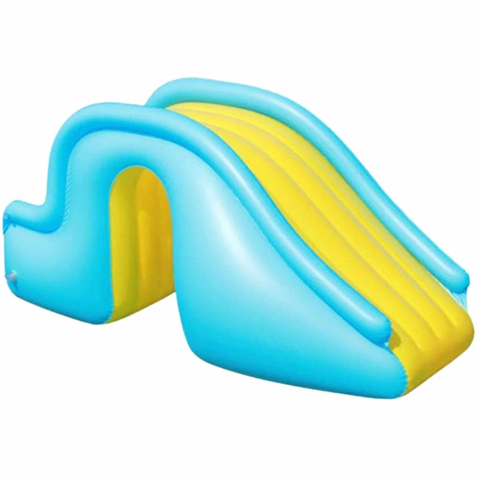 Generic Aufblasbare Wasserrutsche, Kinder-Schwimmbadrutsche, Kinder-Wasserspielspielzeug für den Innen- und Außenbereich, Sommer-Schwimmbadzubehör (Blau)