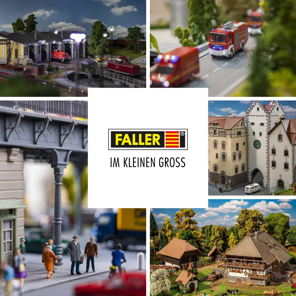 Faller Schloßberg-Stüble Modellbausatz mit 324 Einzelteilen 203 x 200 x 180 mm I Modelleisenbahn Zubehör H0 I Modelleisenbahn H0 Stüble mit Turm